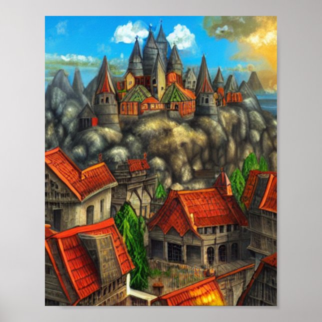 Poster de arte digital Fantasy del Reino #04 (Frente)