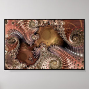 poster de arte digital fractal
