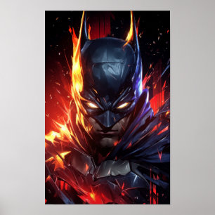 Poster de arte digital Inferno Batman