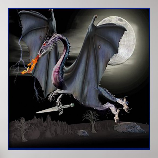 Poster de arte Dragon (Frente)