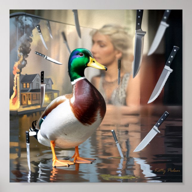 poster de arte "Duck inquebrantable" imprime Pulsa (Frente)