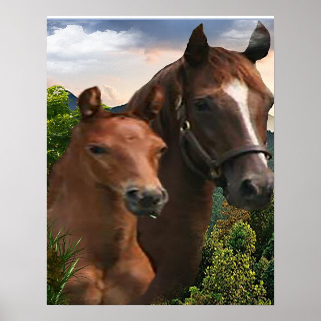 Poster de arte ecuestre (Frente)