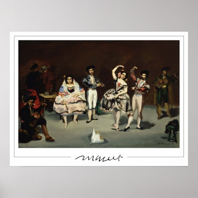 Póster de arte Édouard Manet Zedign #18 (Frente)