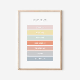 Poster de arte en aula de Montessori