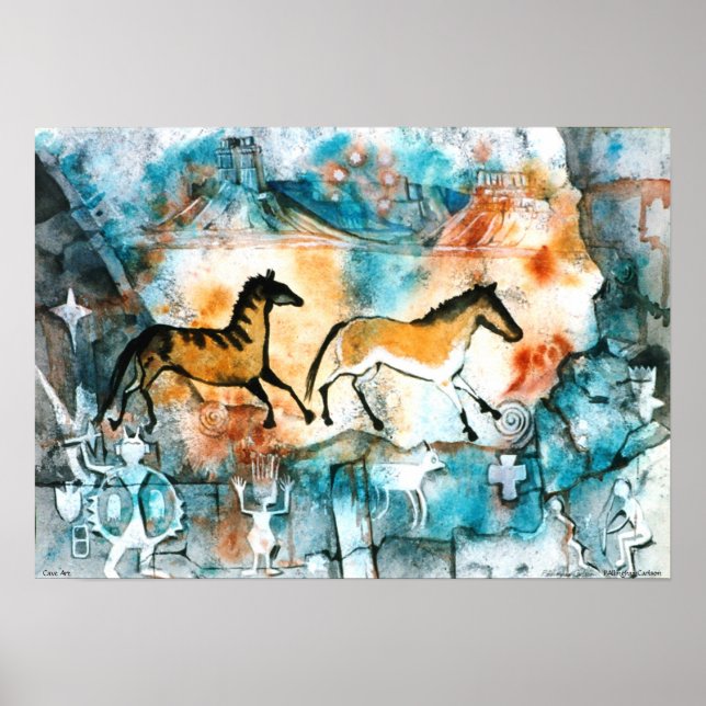Poster de arte en cavernas de PMACarlson (Frente)