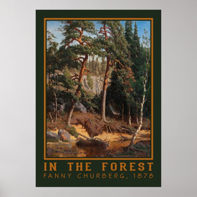 poster de arte "En el bosque" (Frente)