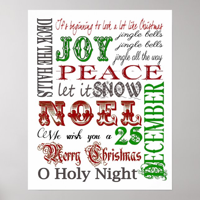 Poster de arte en el metro de navidades (Frente)