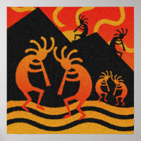 Poster de arte en el Muro del Suroeste de Kokopell
