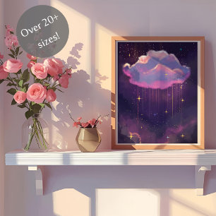 Poster de arte en la nube de sueño celestial