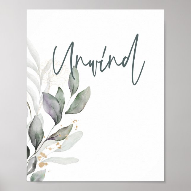 Poster de arte en la pared del baño de Soak Script (Frente)