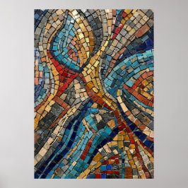 Póster de arte en mosaico bizantino | Colorido est
