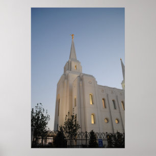 Poster de arte en pared de Brigham City Utah Templ