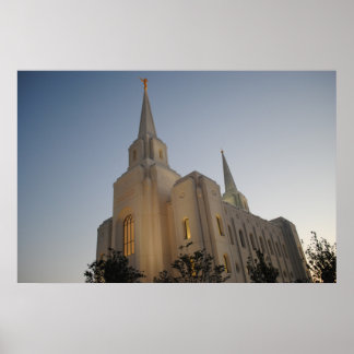 Poster de arte en pared de Brigham City Utah Templ