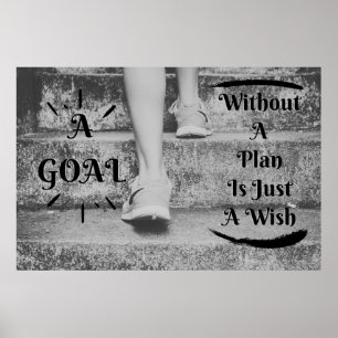 poster de arte en pared positivo "Goal"