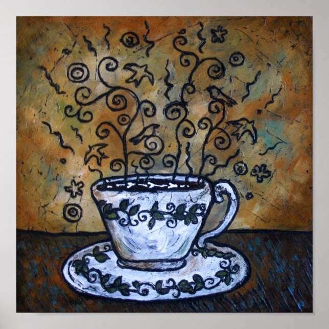 Poster de arte esculpido por sueños (Frente)