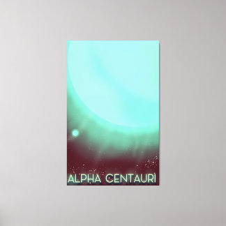 Poster de arte espacial Alpha Centauri
