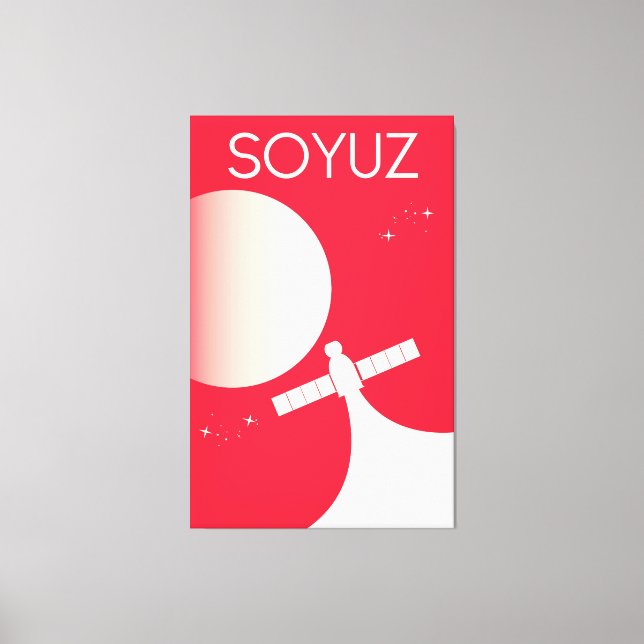 Poster de arte espacial Soyuz (Anverso)