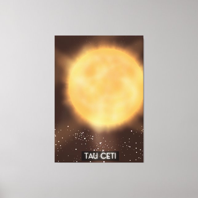 Poster de arte espacial Tau Ceti (Anverso)
