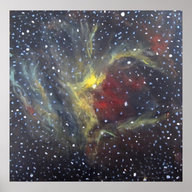 Poster de arte espacial - Wizard Nebula (Frente)