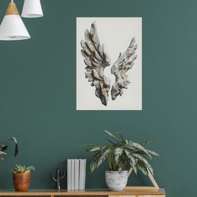 Póster de arte espiritual de alas de pluma de palo (Salón 1)