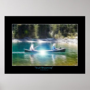 POSTER de arte esquimal nativo americano INUIT SOÑ