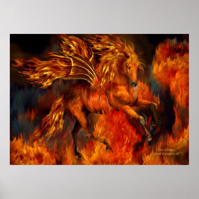 Poster de arte Fantasy Dancer contra incendios (Frente)