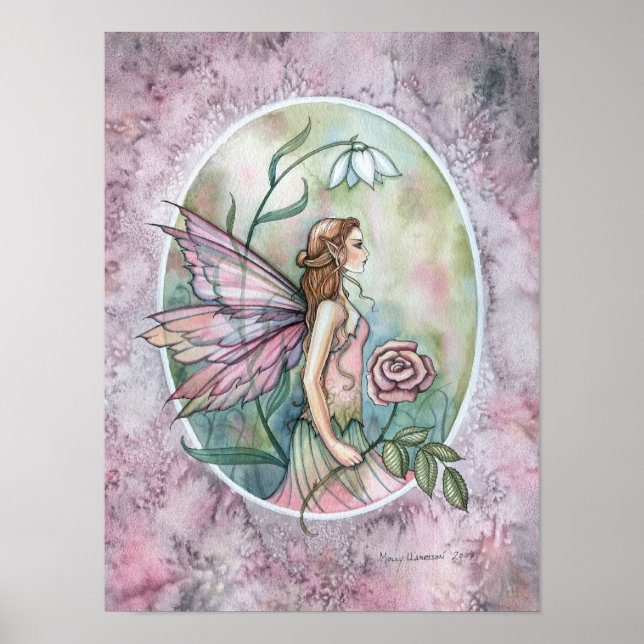 Poster de arte Fantasy Fantasy Rosa (Frente)