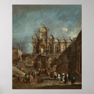 Póster de arte fino Campo San Zanipolo Venecia - G