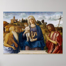 Póster de arte fino de Madonna Niño - Cima da Cone