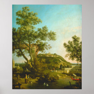 Póster de arte fino English Landscape - Canaletto