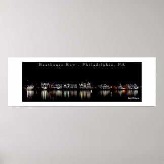 Poster de arte fotográfico Boathouse Row, Filadelf