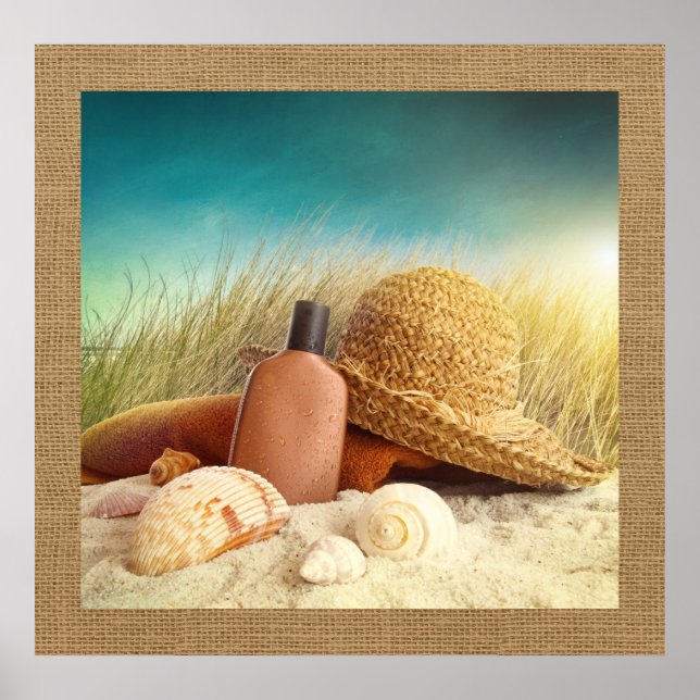 Poster de arte fotográfico de escenas de playa (Frente)