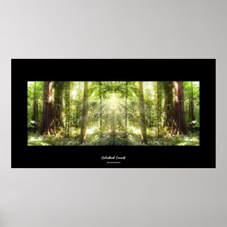 Poster de arte fotográfico místico a través de la