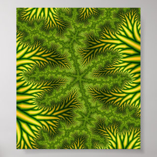 poster de arte fractal "MJ"