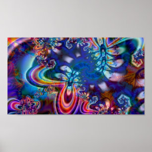 Poster de arte fractal R5K4