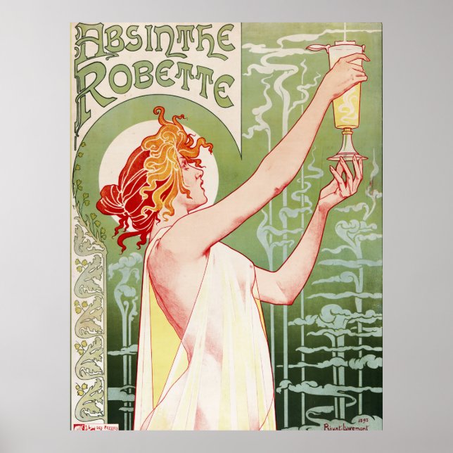 Poster de arte francés "Absinthe Robette" (Frente)
