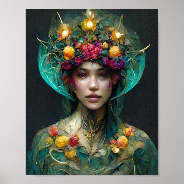 Poster de arte Garden Elf Fantasy (Frente)