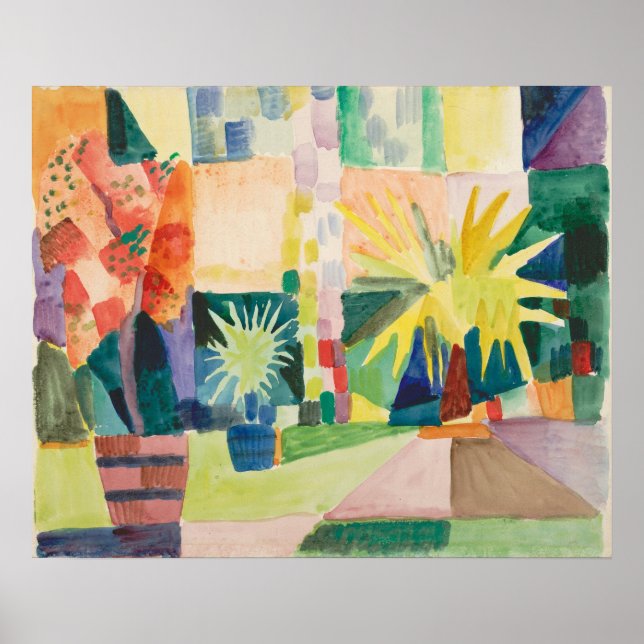poster de arte "Garden On Lake Thun" (Frente)