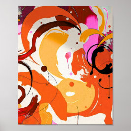 Póster de arte geométrico moderno minimalista