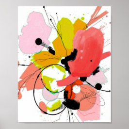 Póster de arte geométrico moderno minimalista