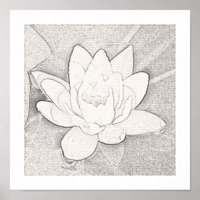 POSTER DE ARTE GRÁFICO LOTUS FLOWER (Frente)