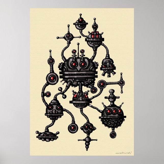 poster de arte gráfico robótico de Guay (Frente)