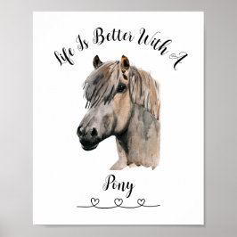 Poster de arte Horse Pony Wall