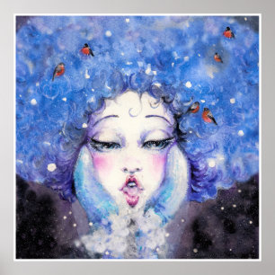 Poster de arte invernal