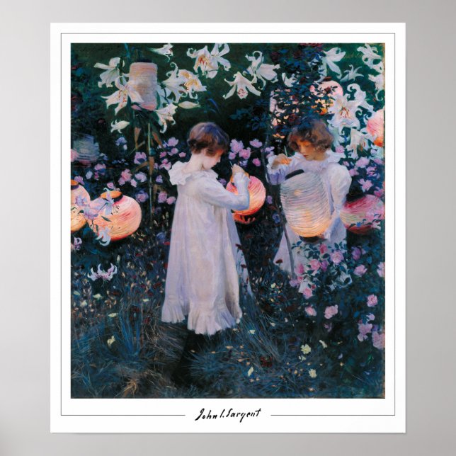Poster de arte John Singer Sargent Zedign #10 (Frente)