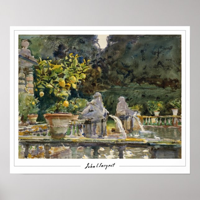 Poster de arte John Singer Sargent Zedign #20 (Frente)