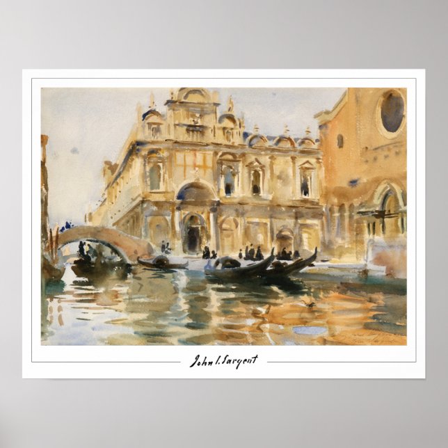 Poster de arte John Singer Sargent Zedign #5 (Frente)