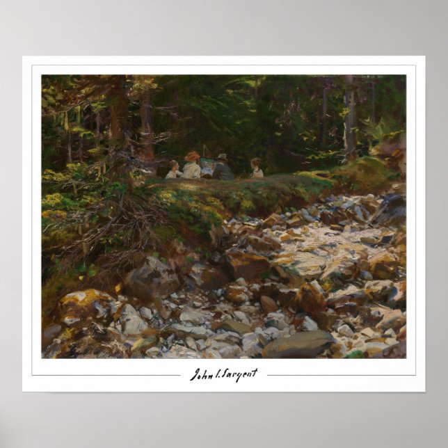 Poster de arte John Singer Sargent Zedign #7 (Frente)