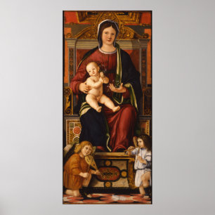 poster de arte "La Virgen y el Niño"