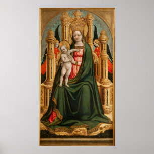 poster de arte "La Virgen y el Niño"